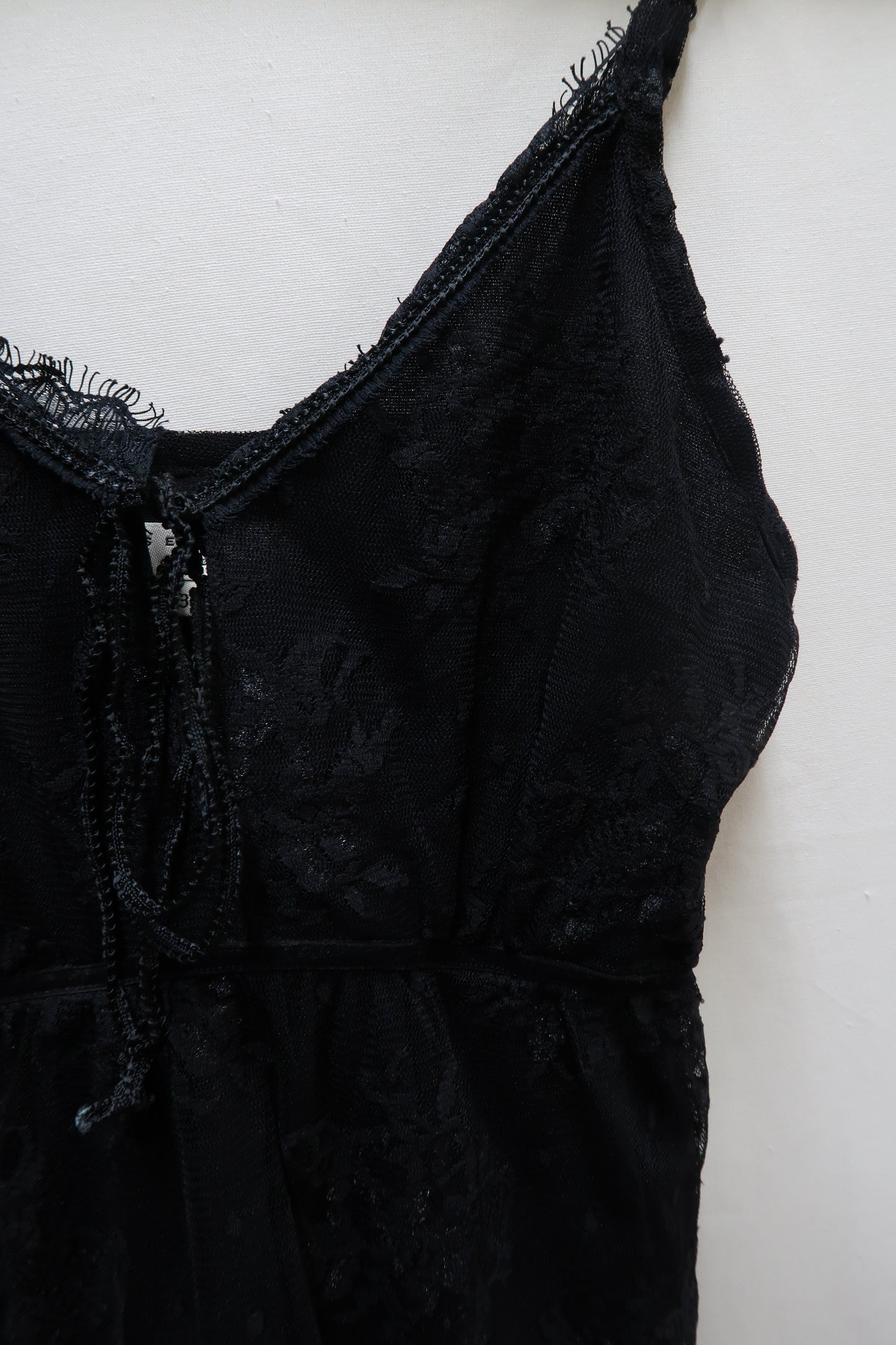 Débardeur noir en dentelle - Essentiel - M
