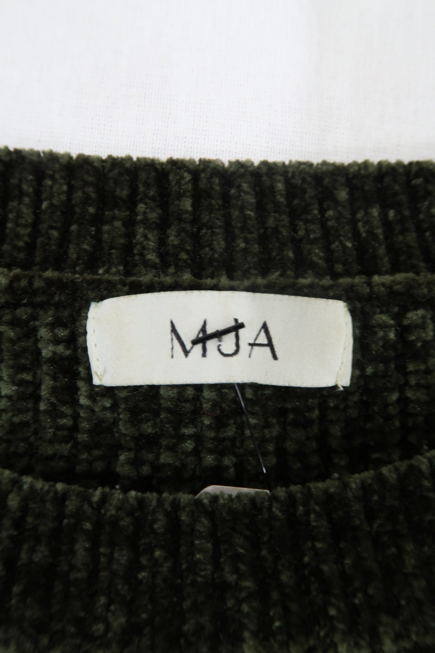 Pull en velour vert sapin - MJA - L