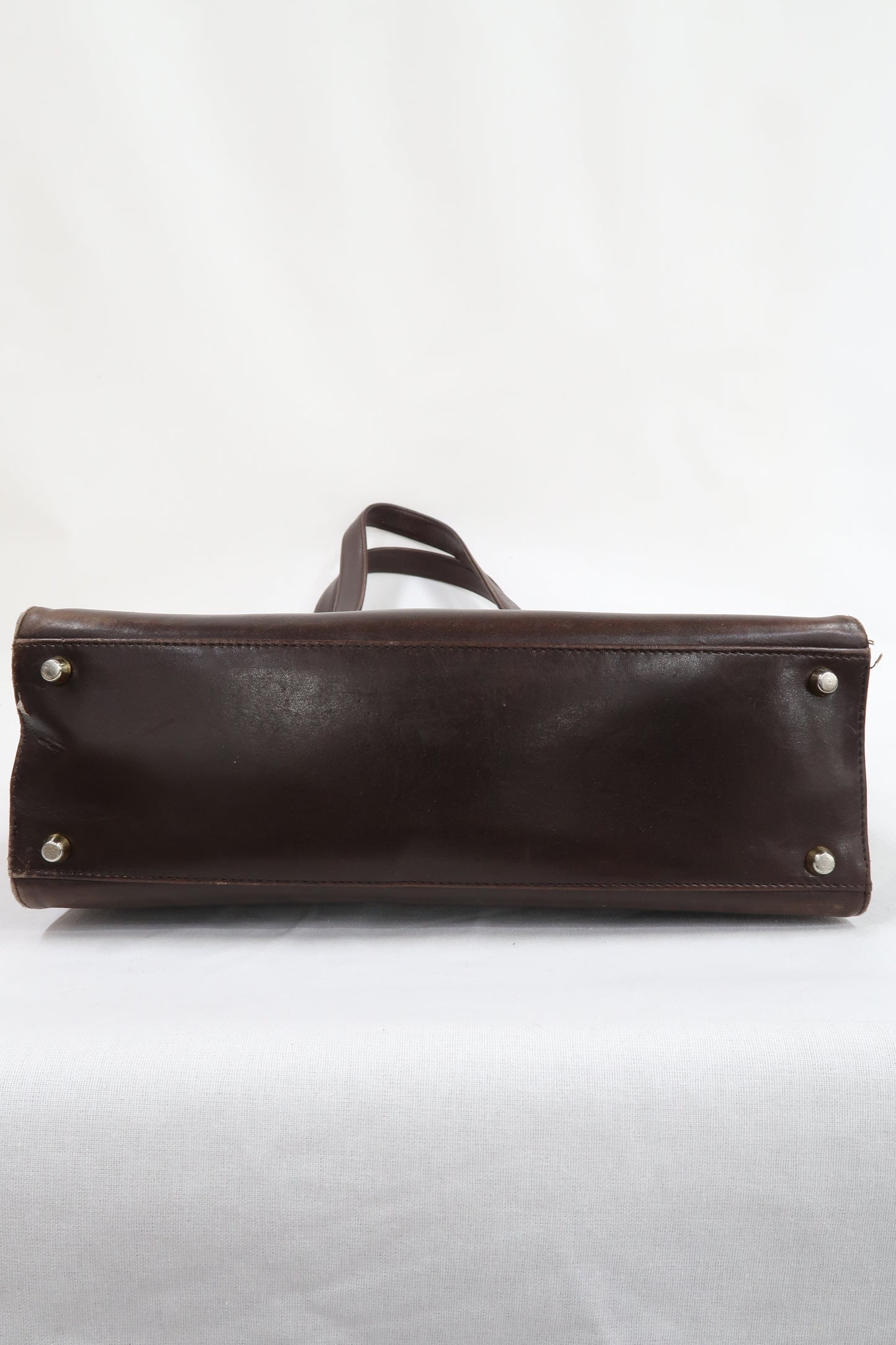 Sac à main en cuir marron vintage - Bally