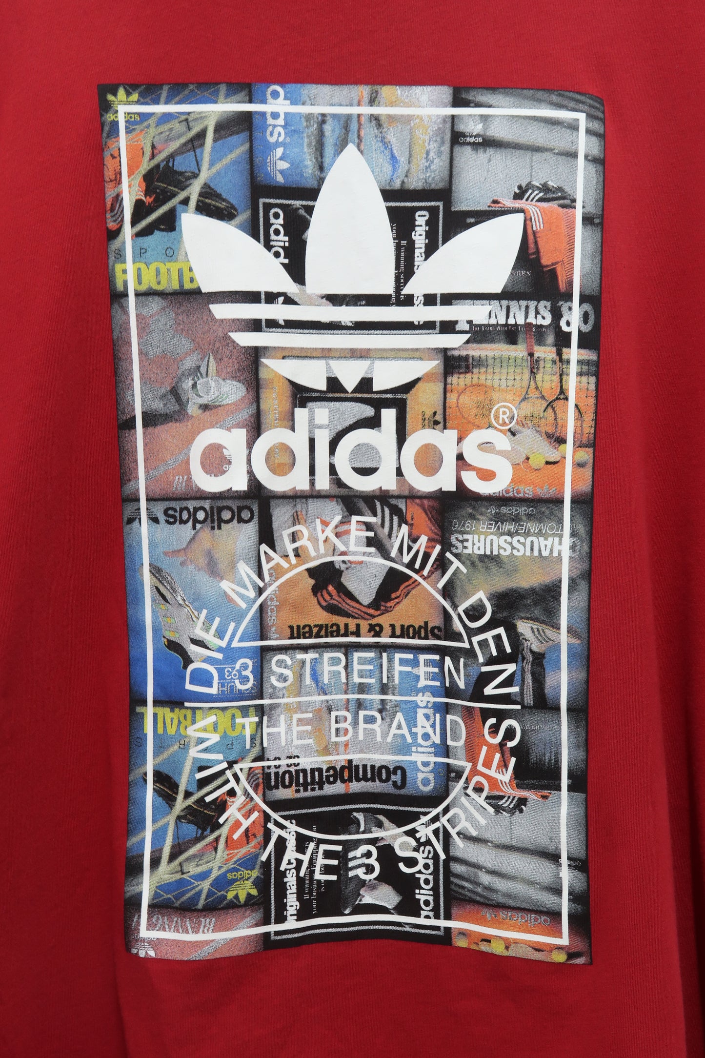 T-shirt rouge - Adidas - XL