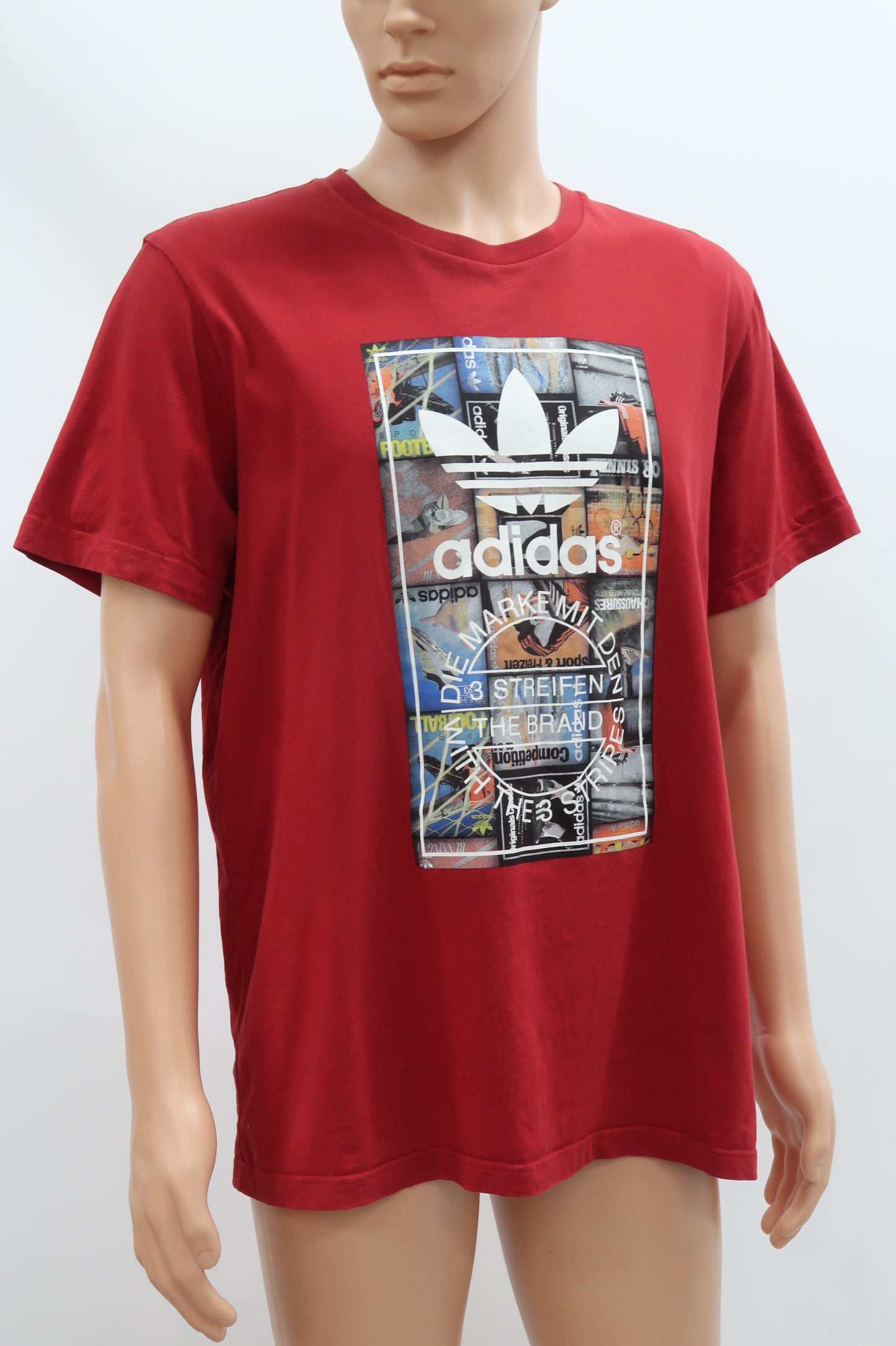 T-shirt rouge - Adidas - XL