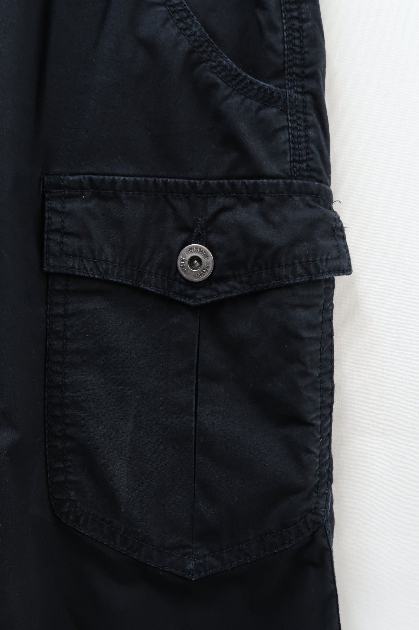 Pantalon Y2K noir à poche - Calvin Klein - M