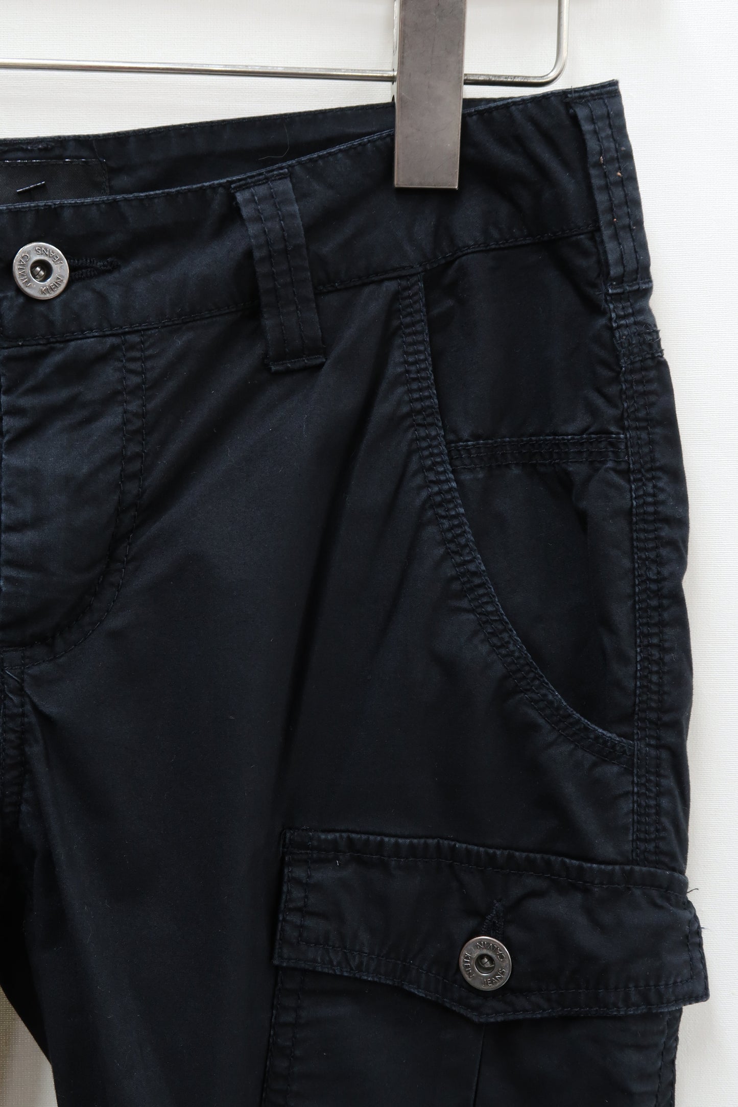 Pantalon Y2K noir à poche - Calvin Klein - M