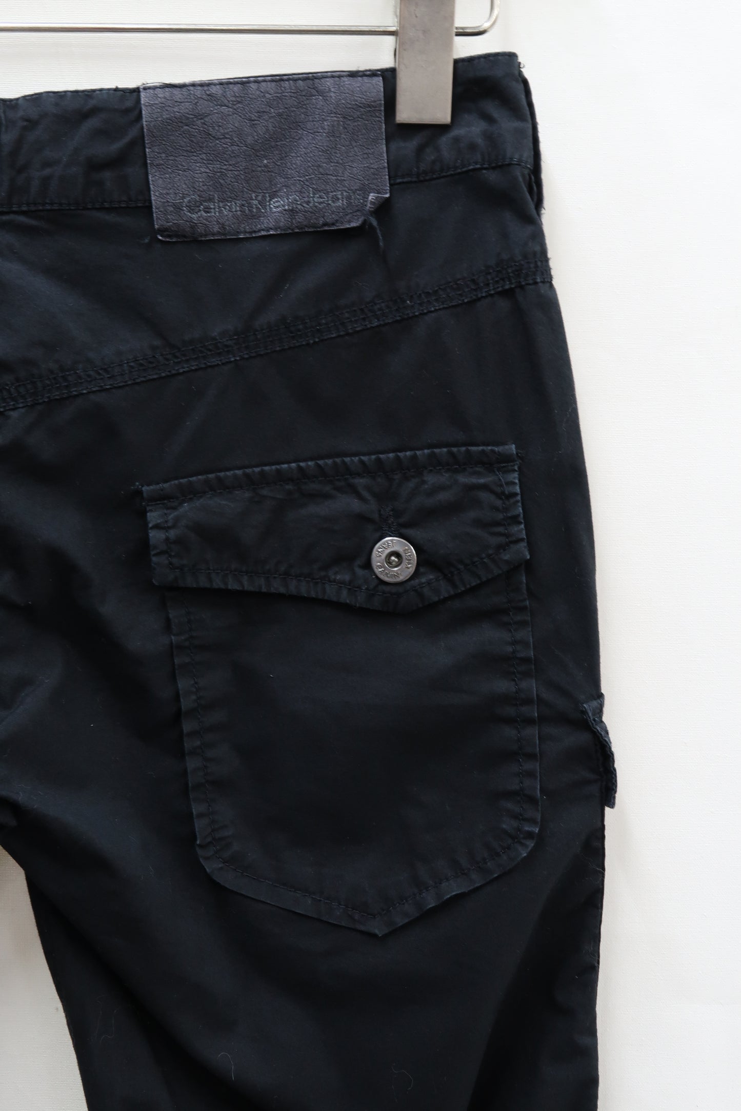 Pantalon Y2K noir à poche - Calvin Klein - M