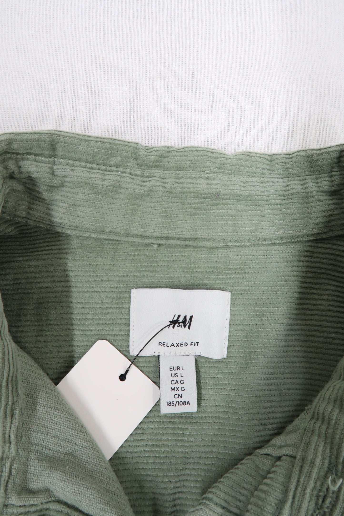 Chemise à manches longues striée - H&M - L