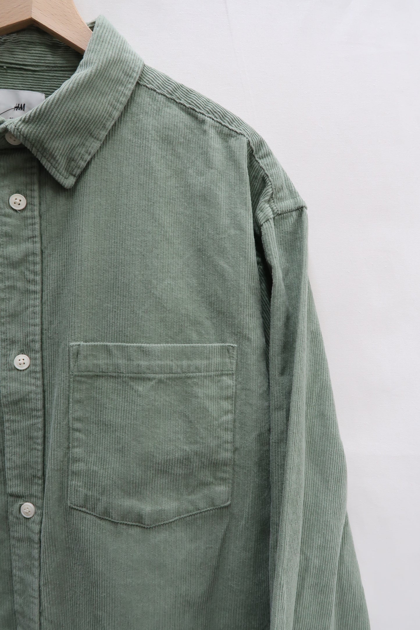 Chemise à manches longues striée - H&M - L