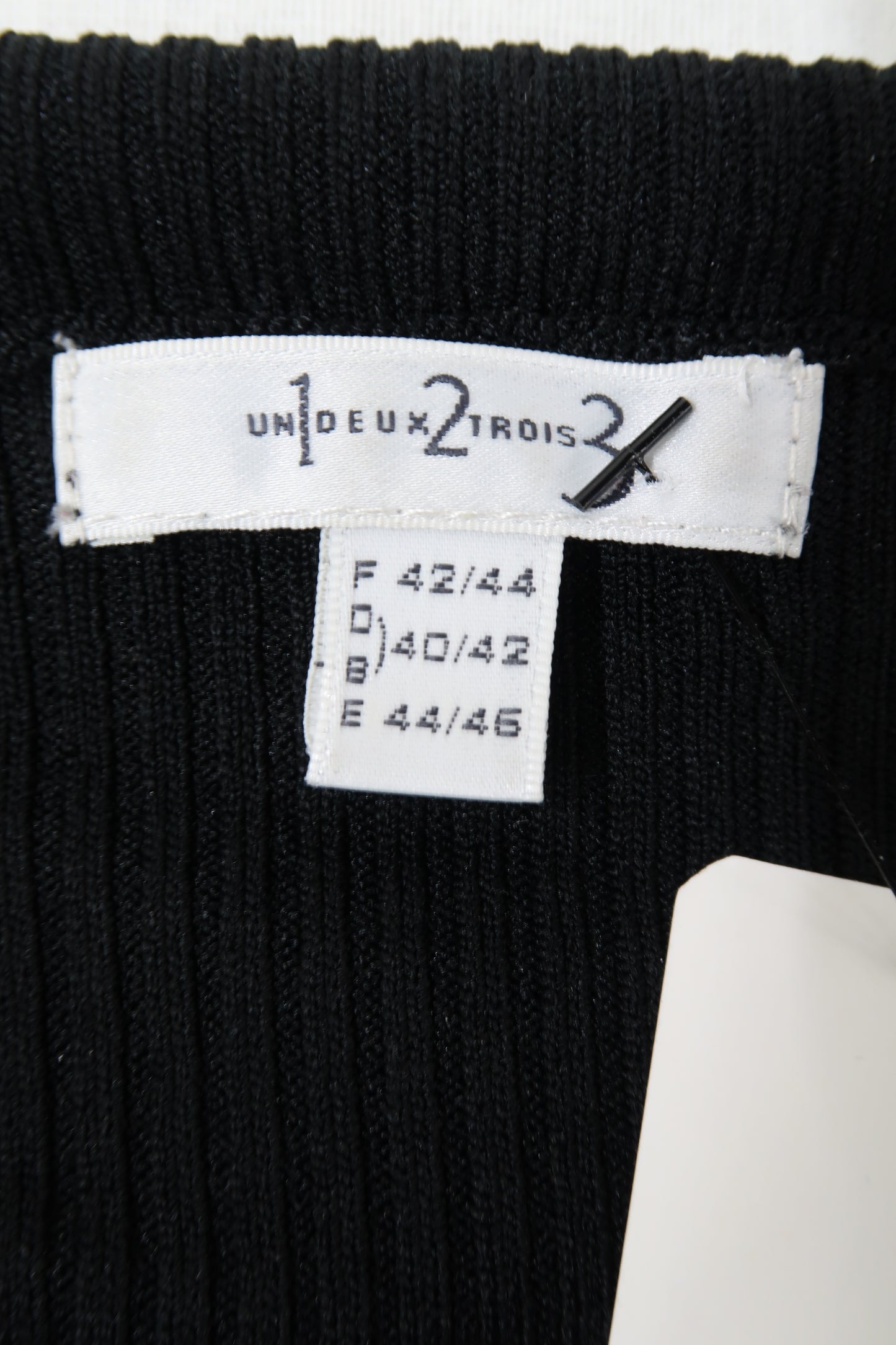 Gilet strié noir - Un Deux Trois - M/L