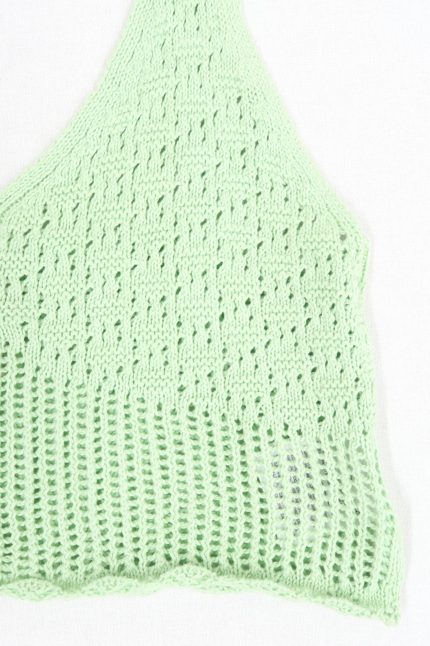 Crop Top en crochet vert pâle - C&A - L