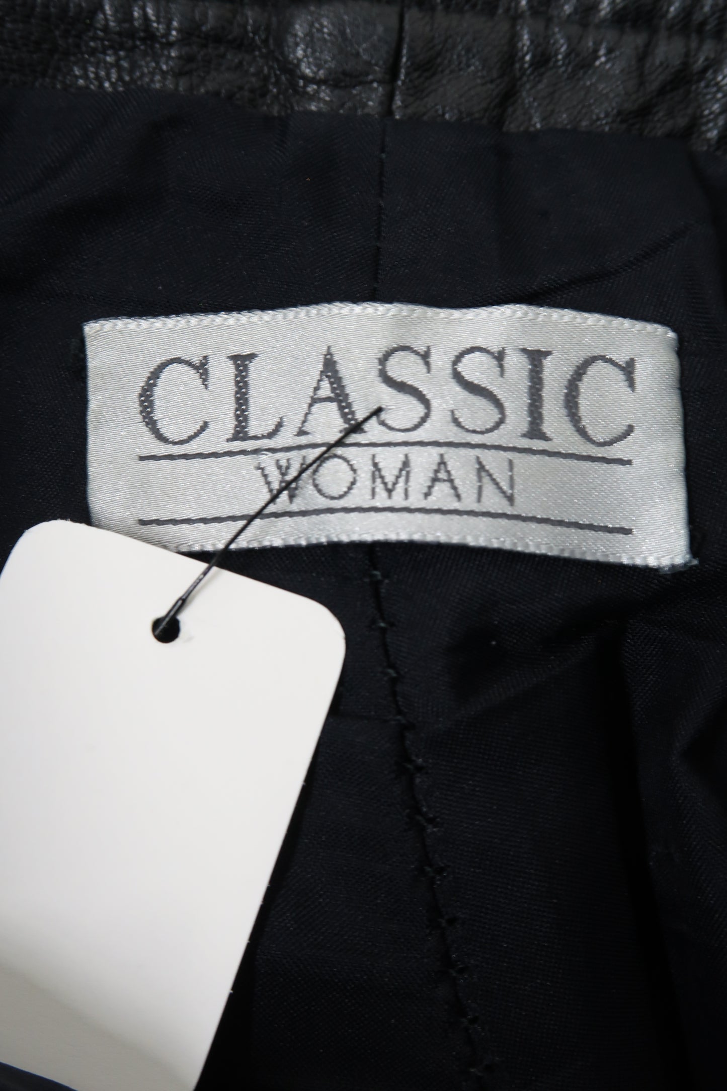 Jeans en cuir noir - Classic woman - S