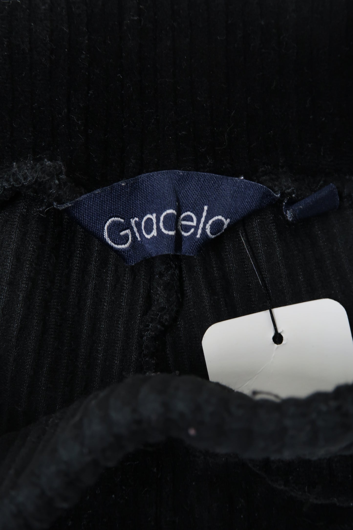 Pantalon strié noir en velour - Graciela - S/M