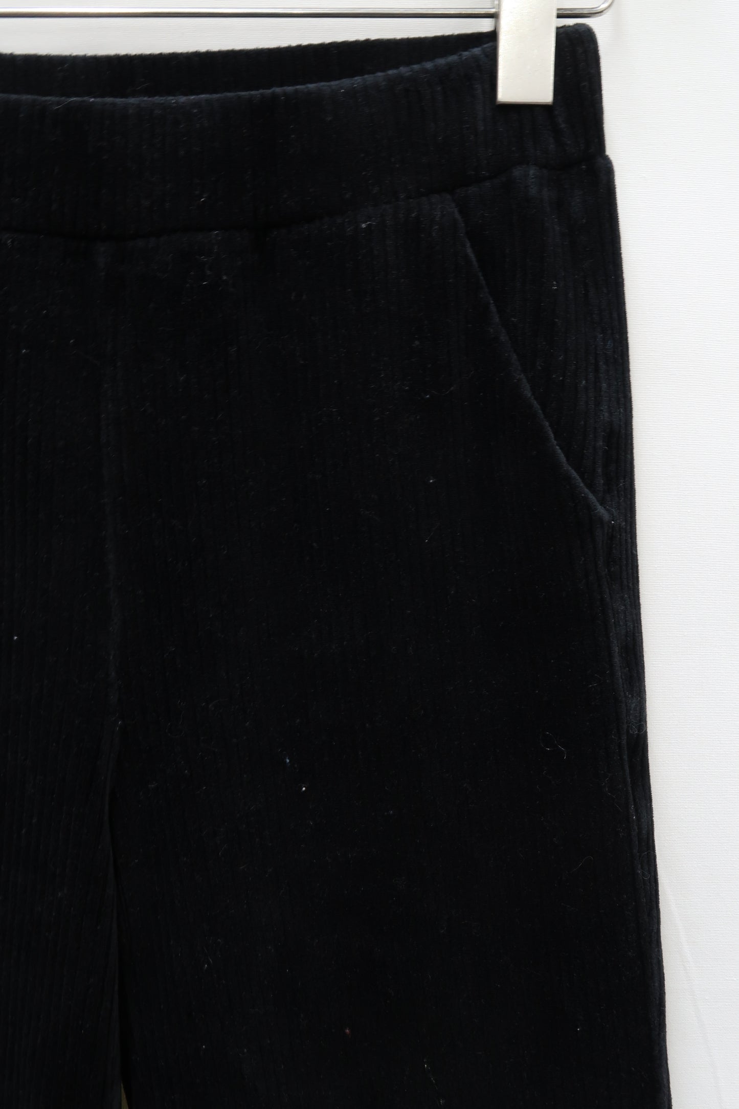 Pantalon strié noir en velour - Graciela - S/M
