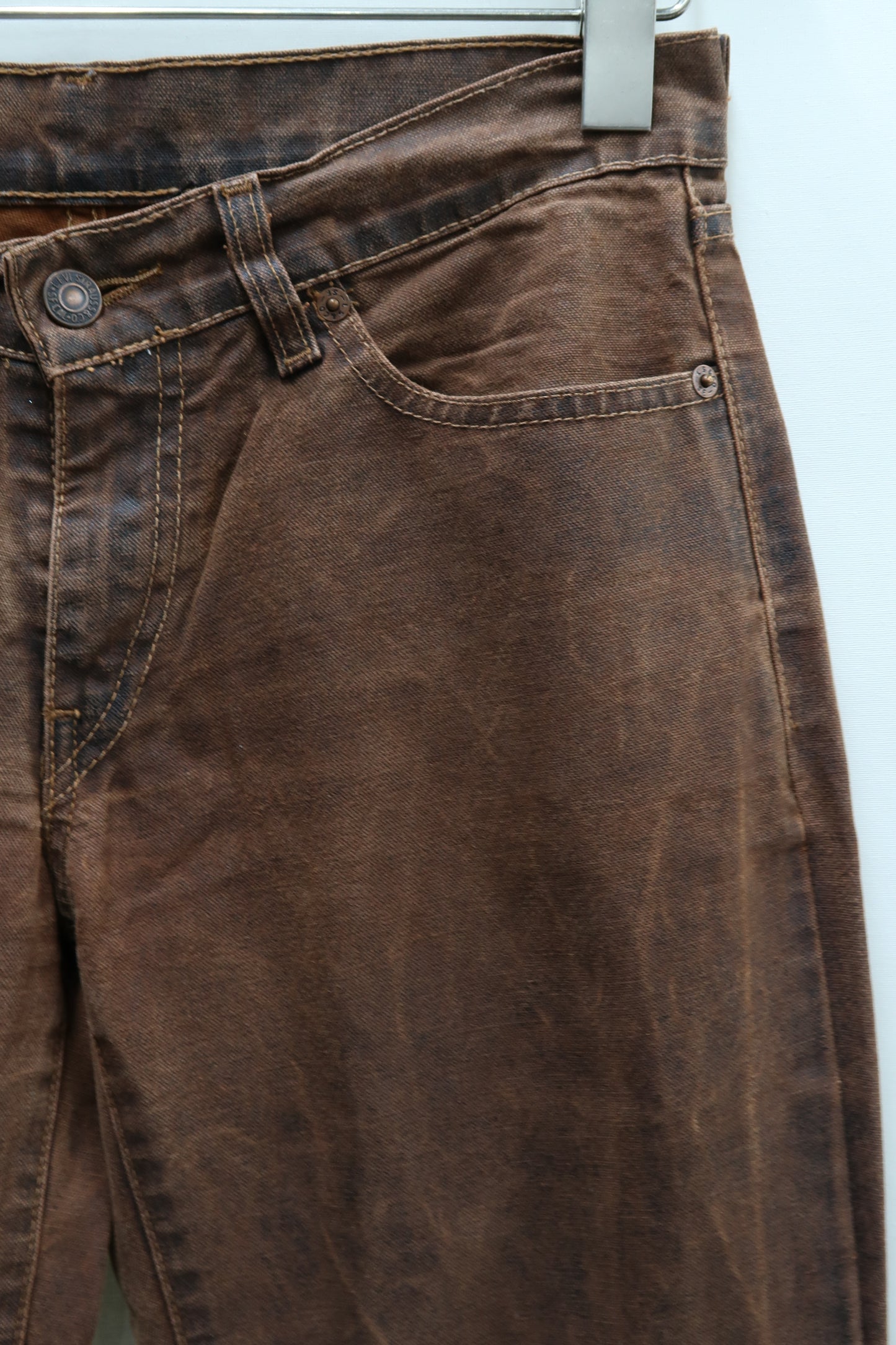 Pantalon vintage marron délavé - Levi's - W28 L34