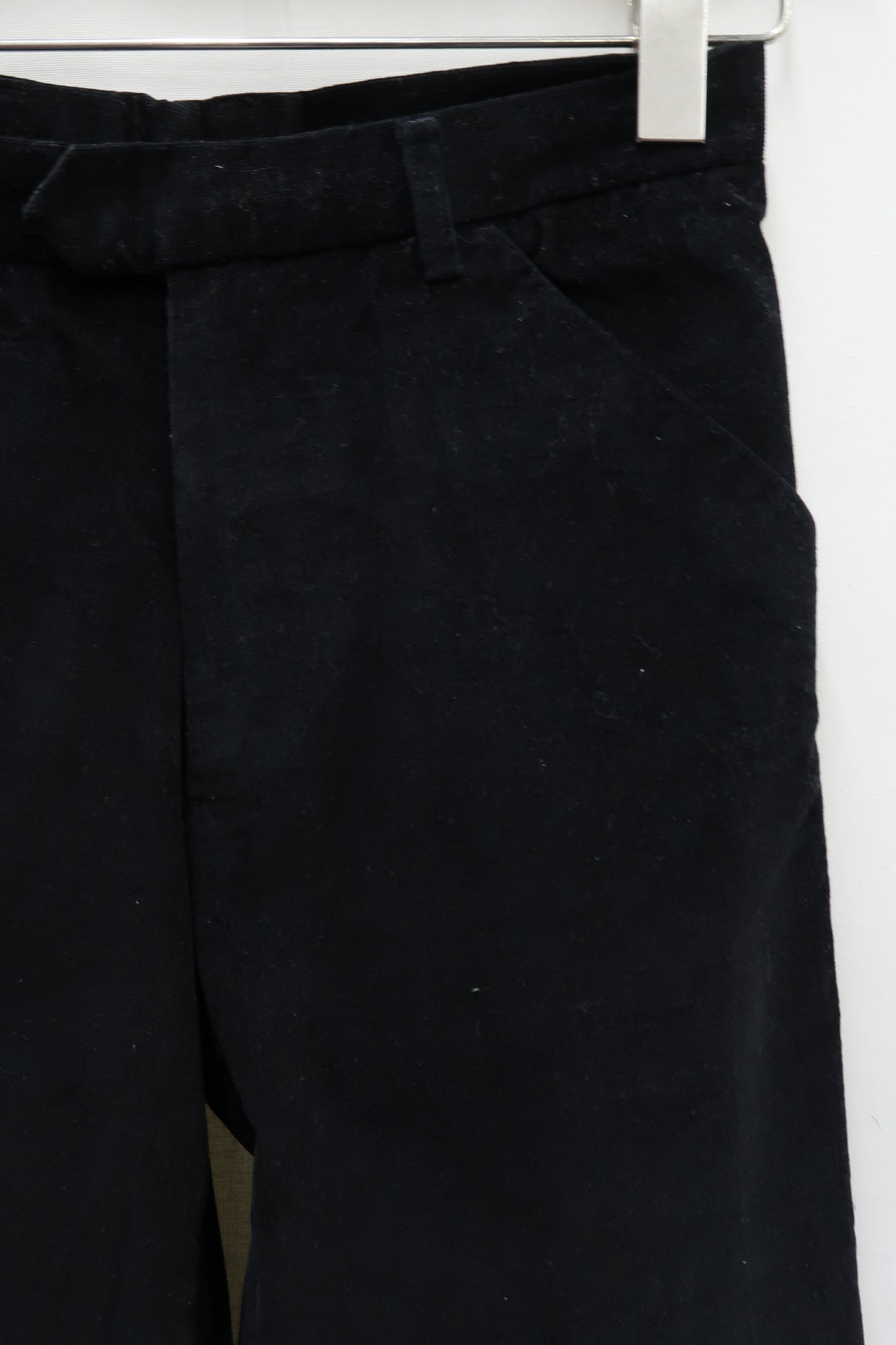 Pantalon chino noir strié en velour - Jules - S