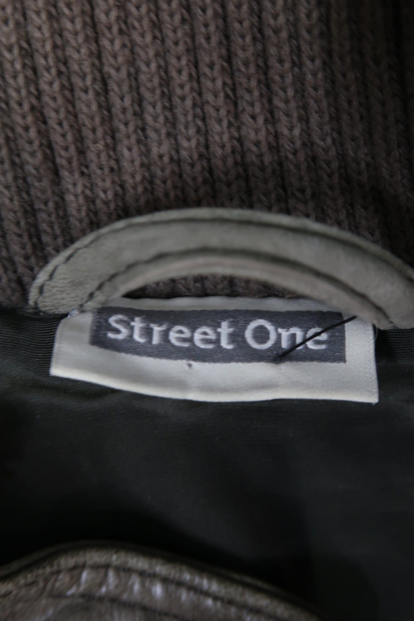 Blouson en cuir gris - Street One - M