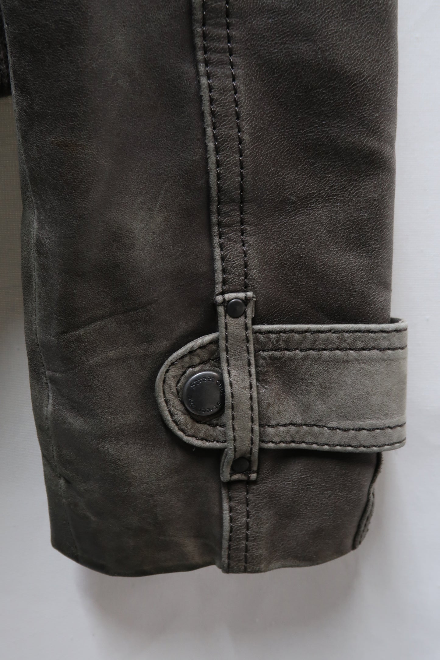 Blouson en cuir gris - Street One - M