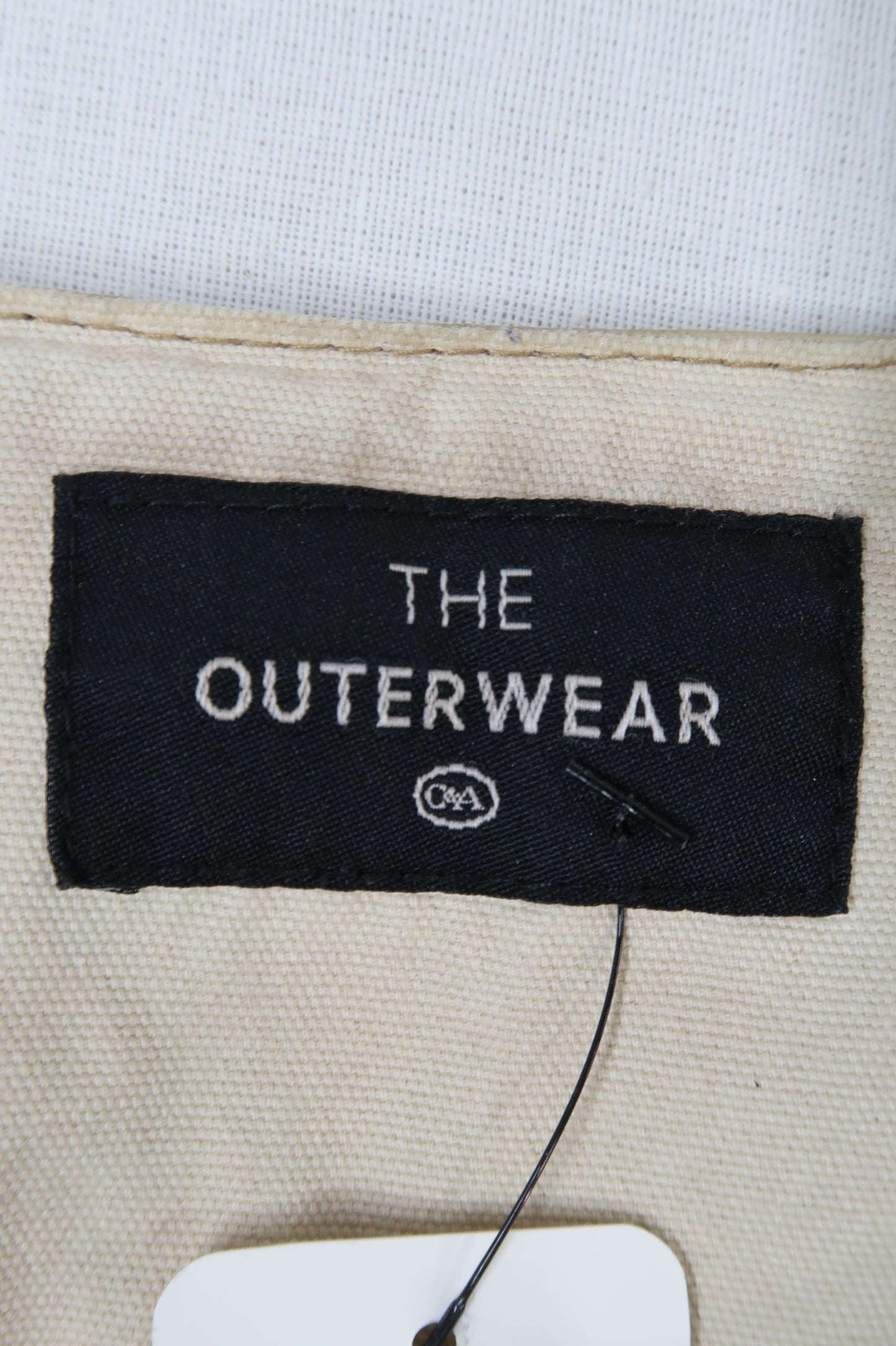 Veste beige en tissu et simili cuir - C&A - L