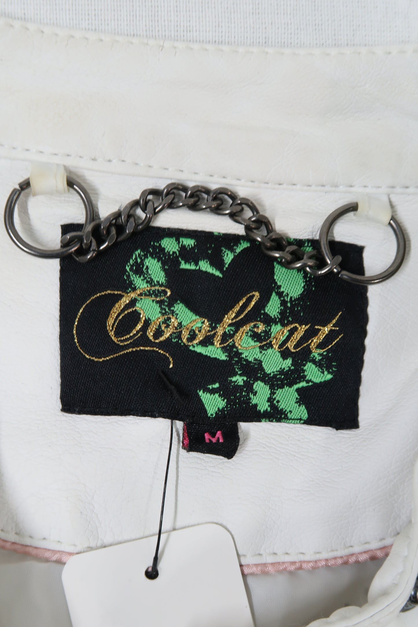Veste blanche en simili cuir - Cooleat - M