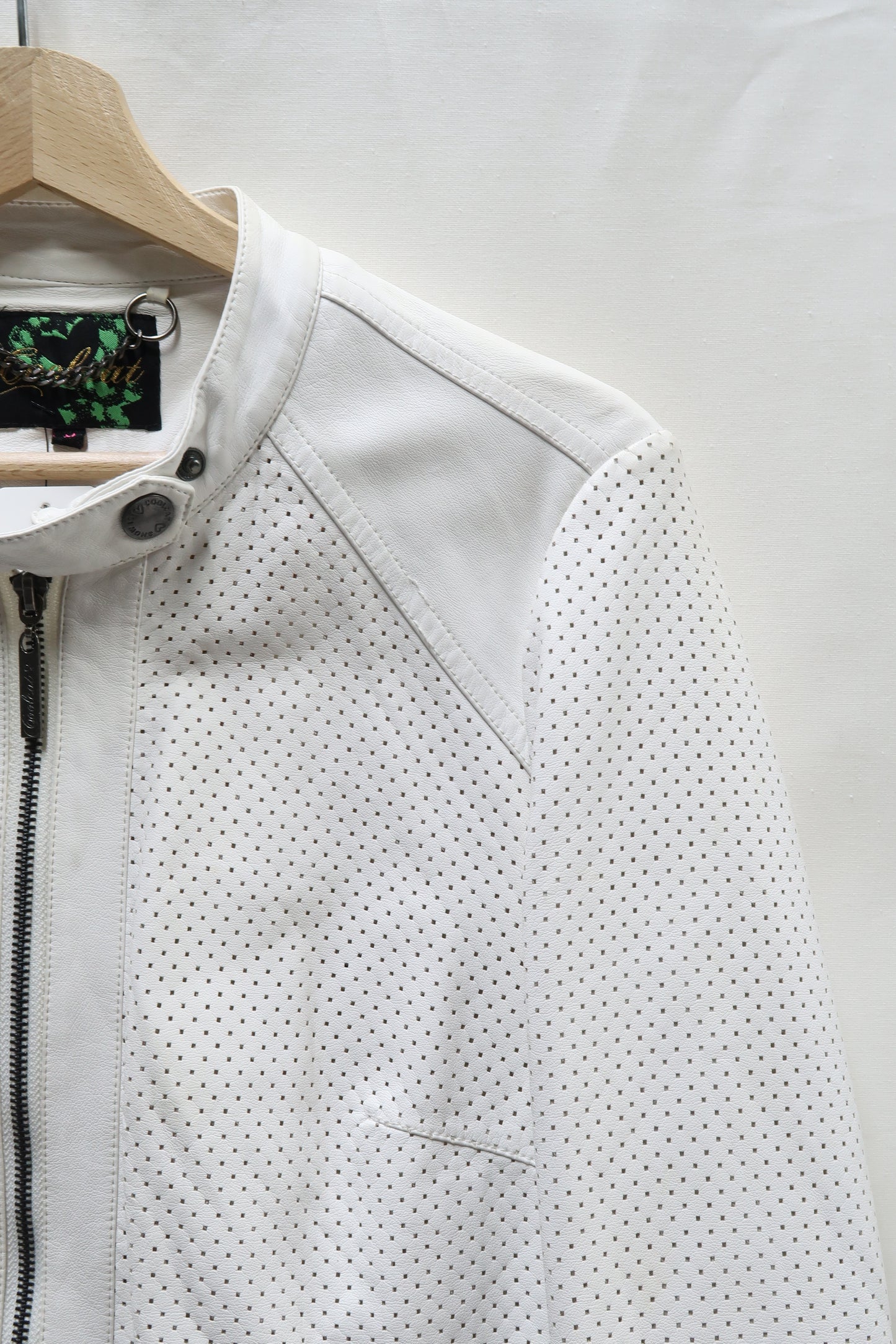 Veste blanche en simili cuir - Cooleat - M