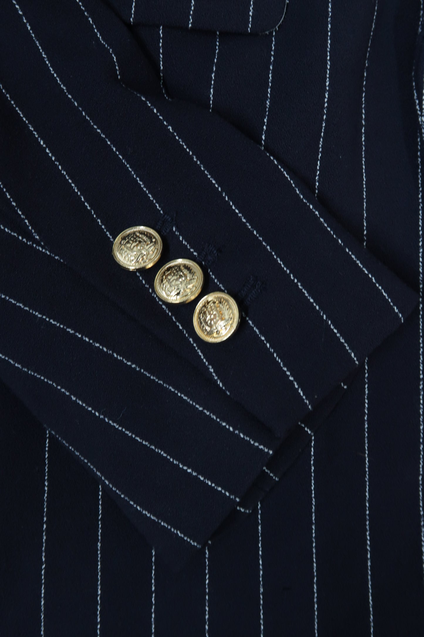 Blazer bleue marine à rayures blanches - H&M - L