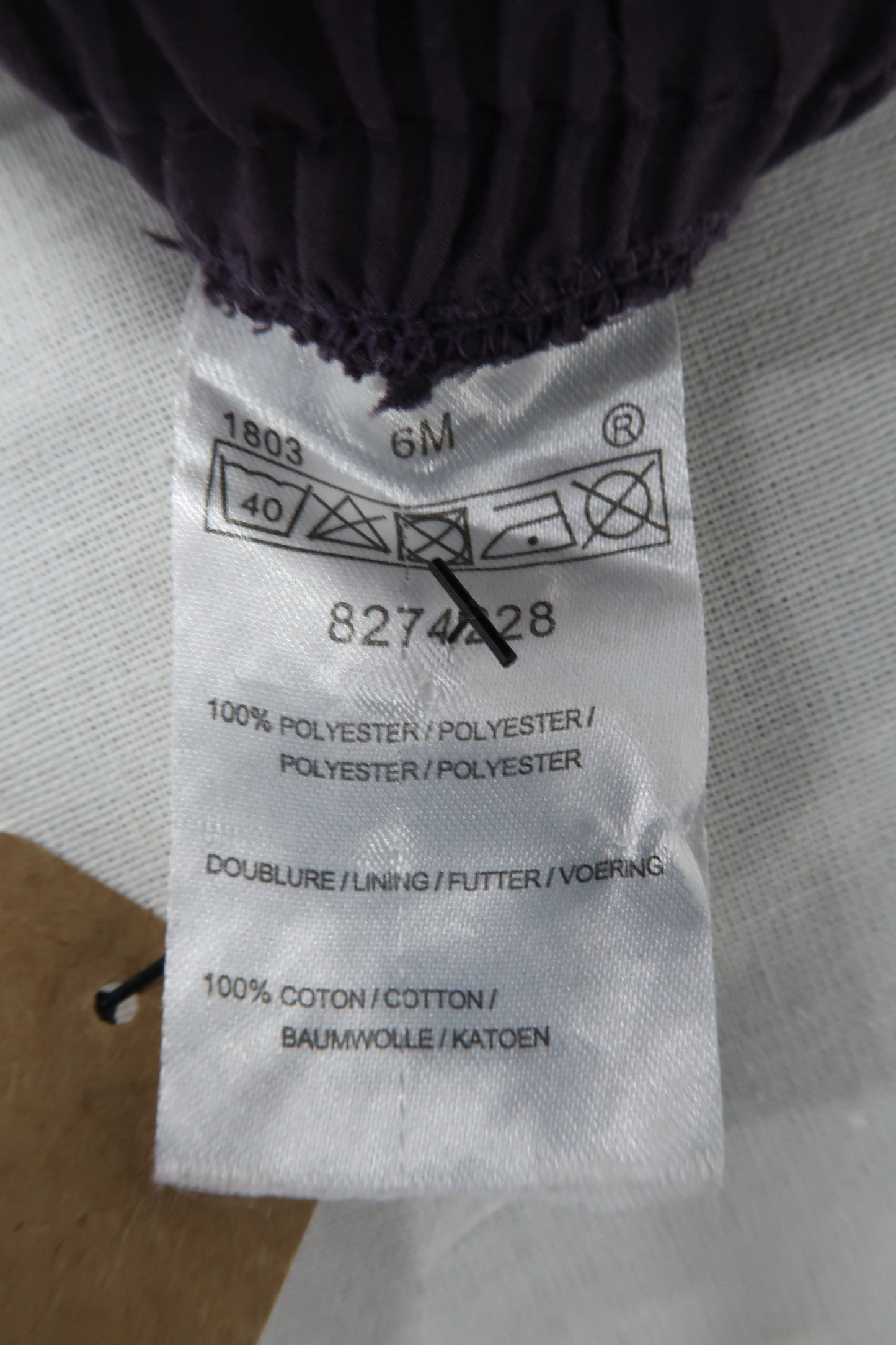 Pantalon violet à rubans - 1 an - Fille