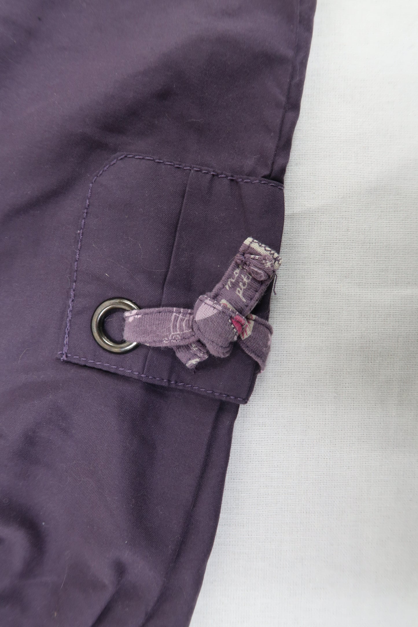 Pantalon violet à rubans - 1 an - Fille