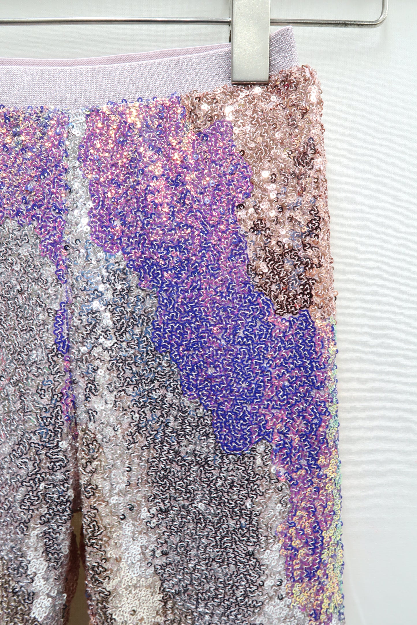 Pantalon rose clair à sequins - H&M - 6/7 ans - Fille
