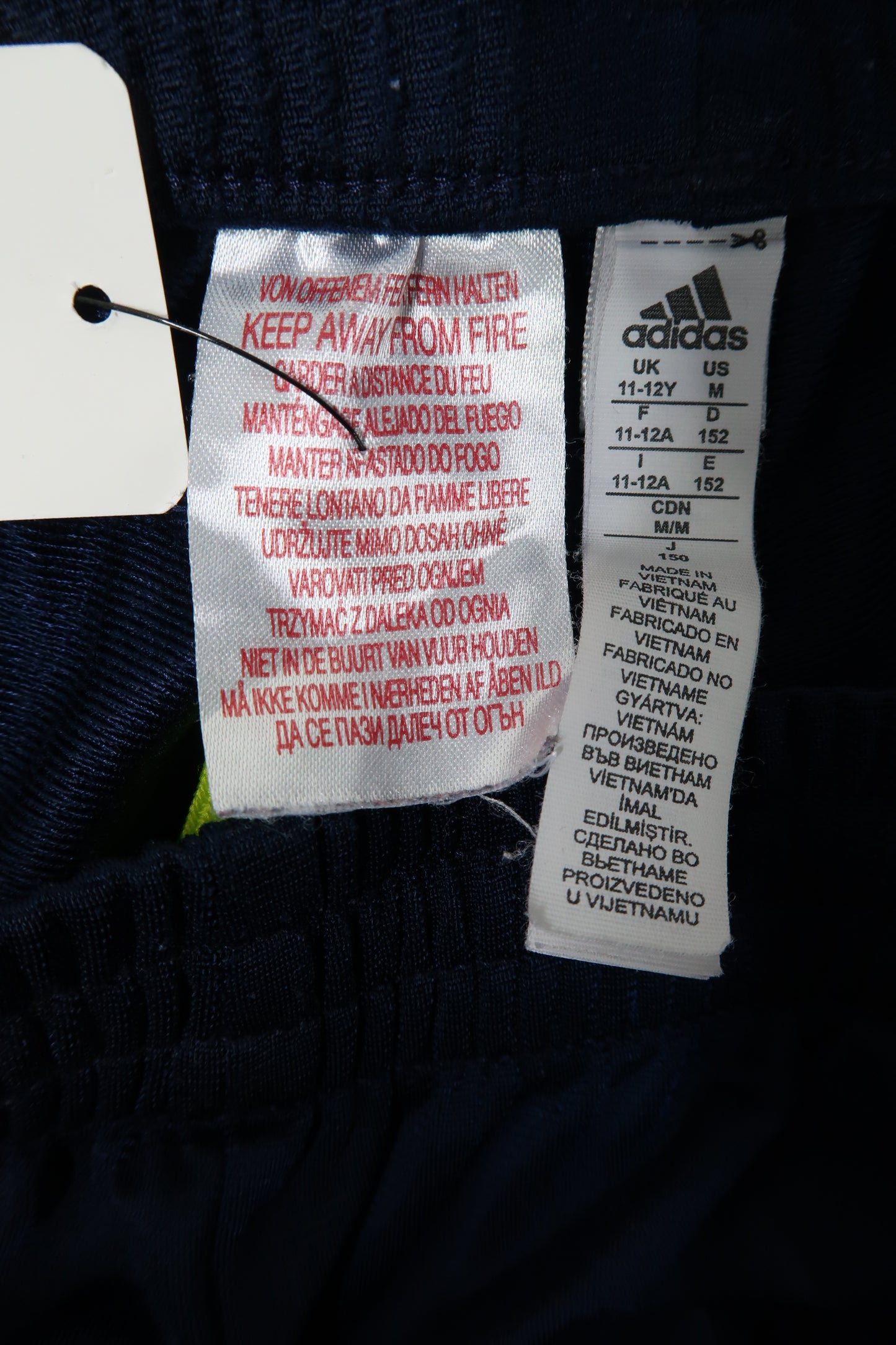 Jogging satinée bleu nuit - Adidas - 11/12 ans