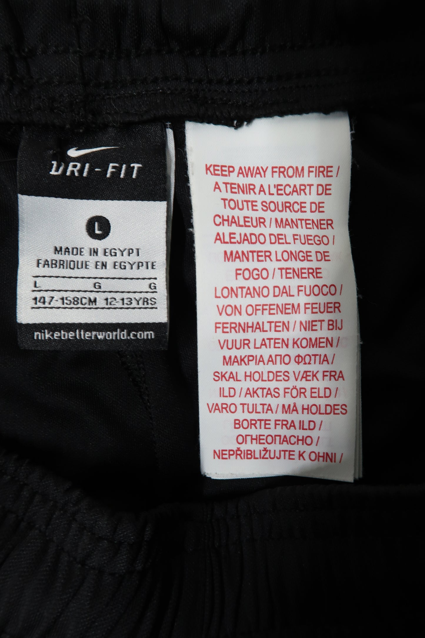 Short noir - Nike - 12/13 ans
