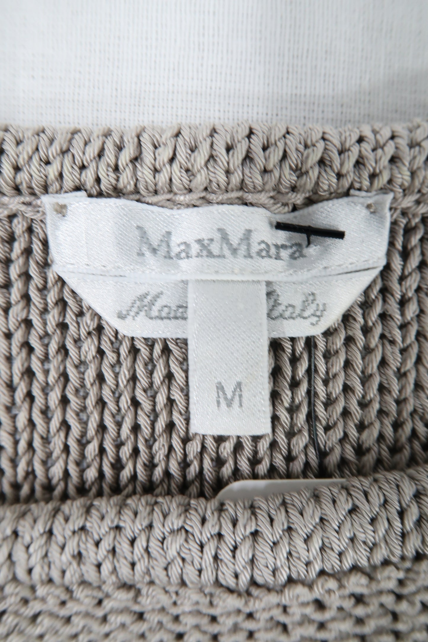 Crop top en crochet gris - MaxMara - M
