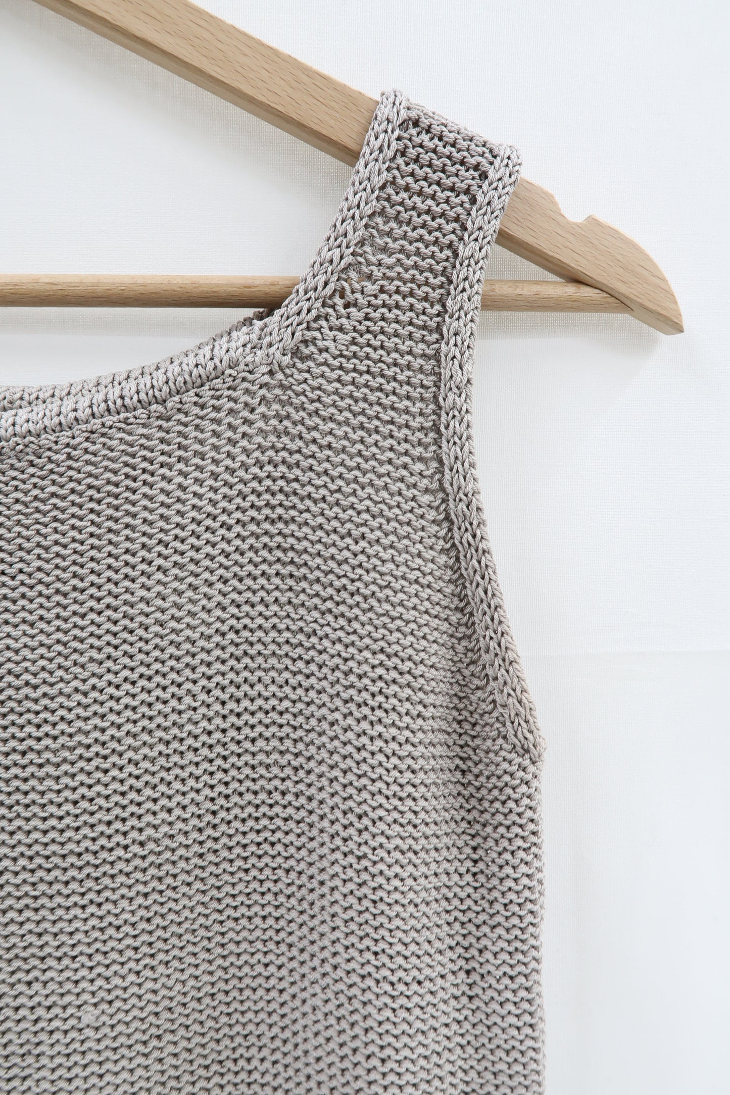Crop top en crochet gris - MaxMara - M