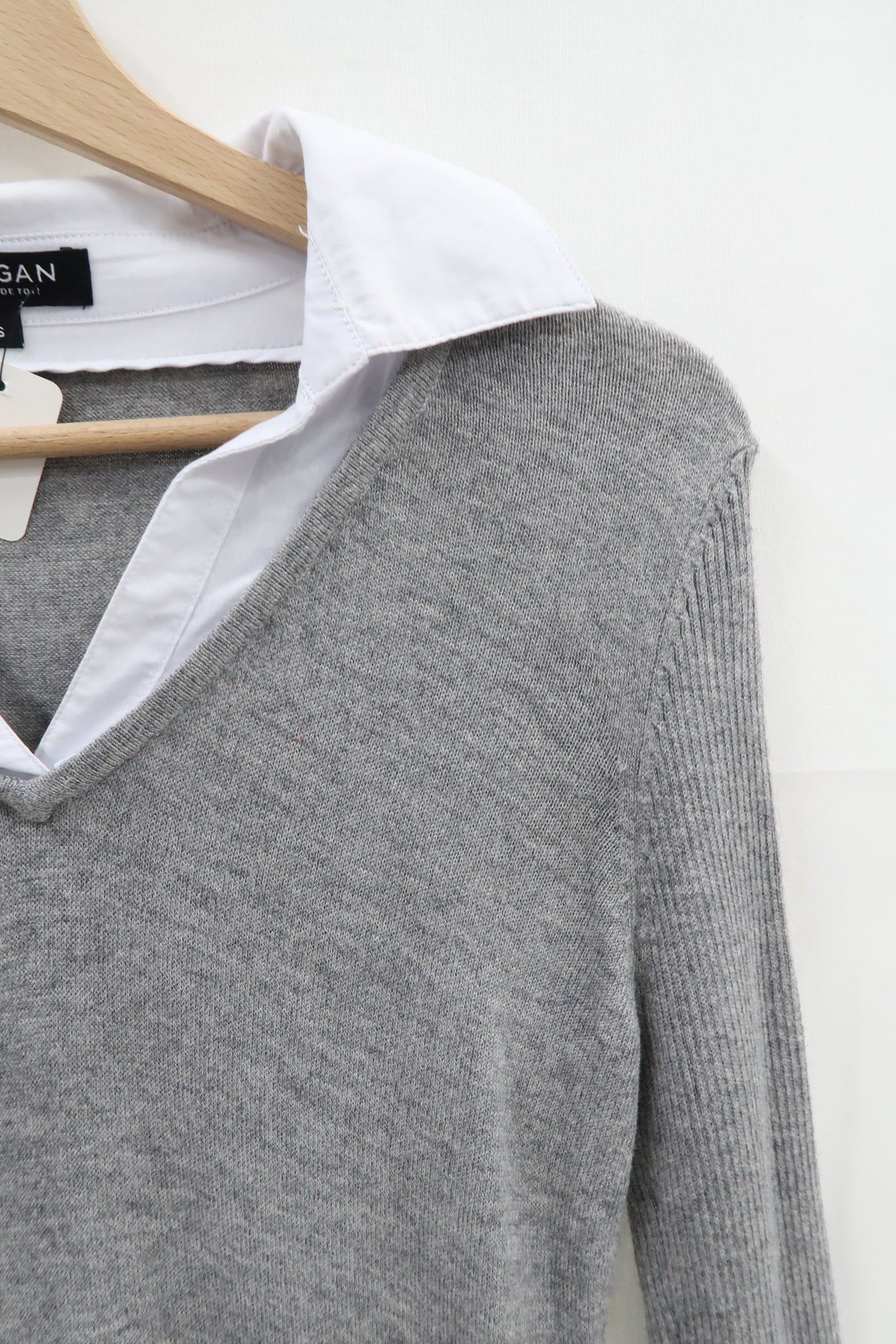 Haut gris & blanc - Morgan - S