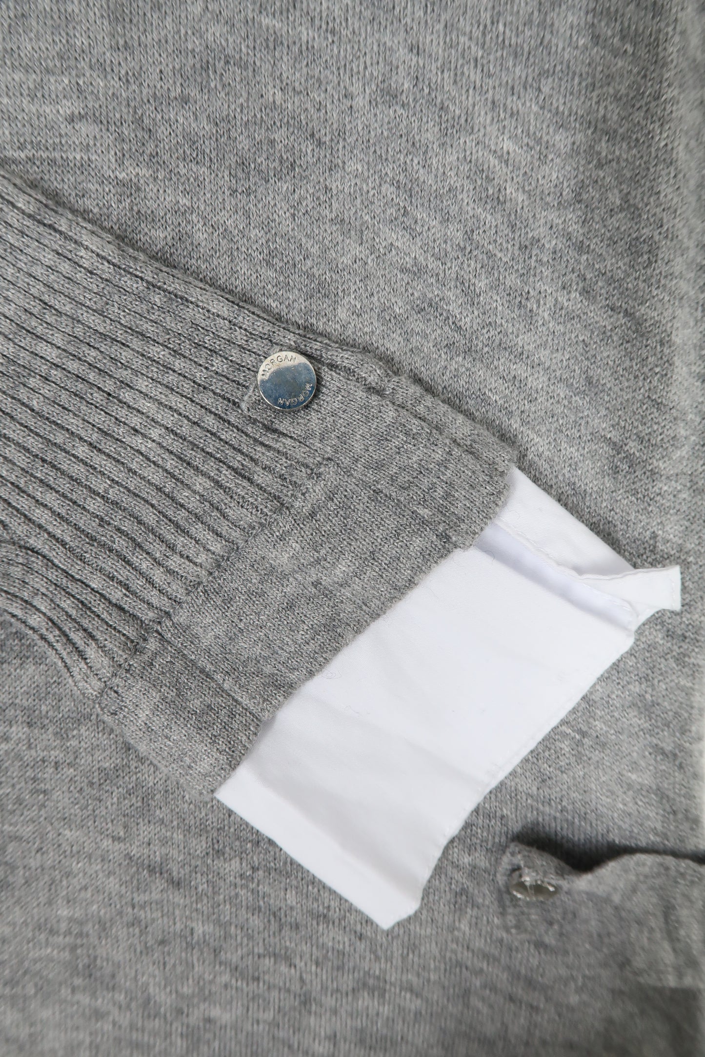 Haut gris & blanc - Morgan - S