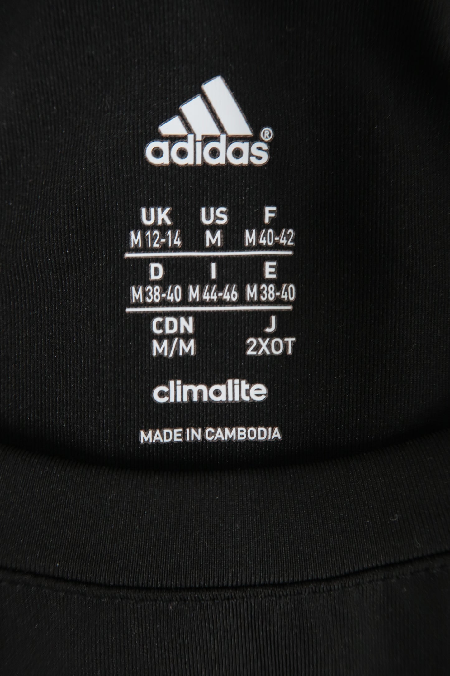T-shirt noir & bleu - Adidas - S/M