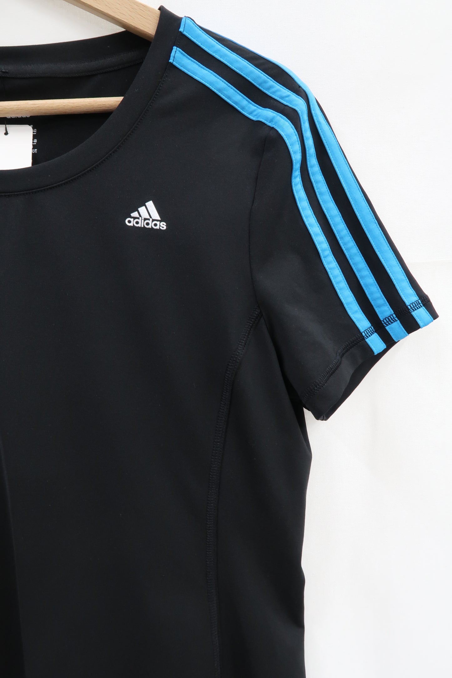 T-shirt noir & bleu - Adidas - S/M