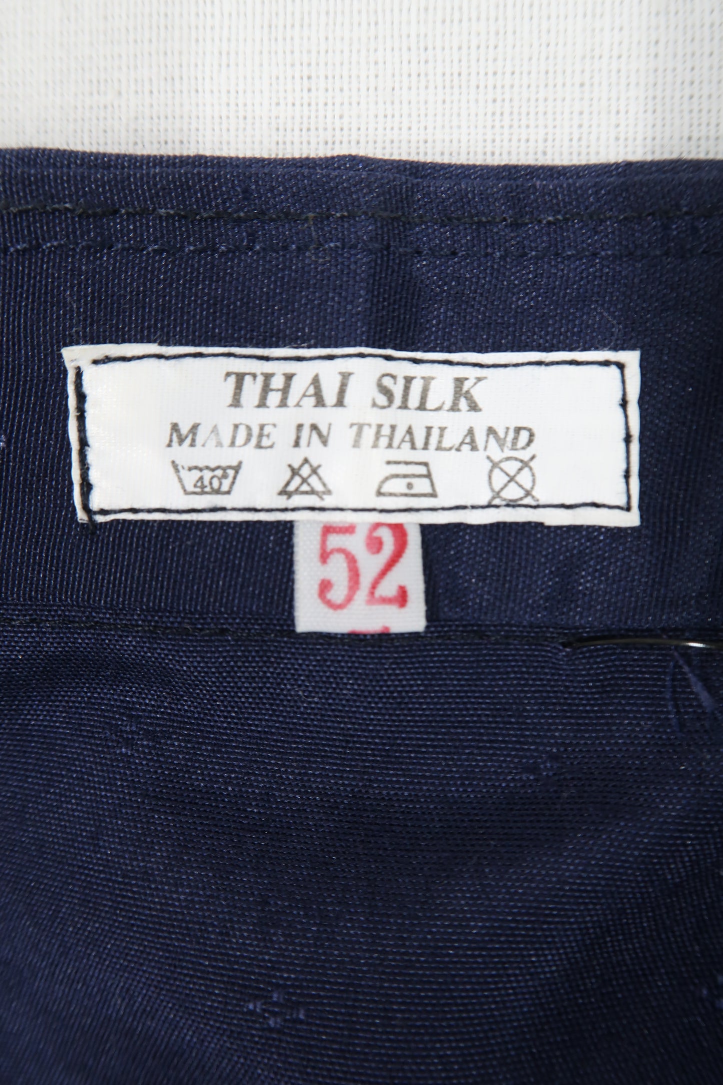 Chemise à manches courtes bleue marine - Thai Silk - XL