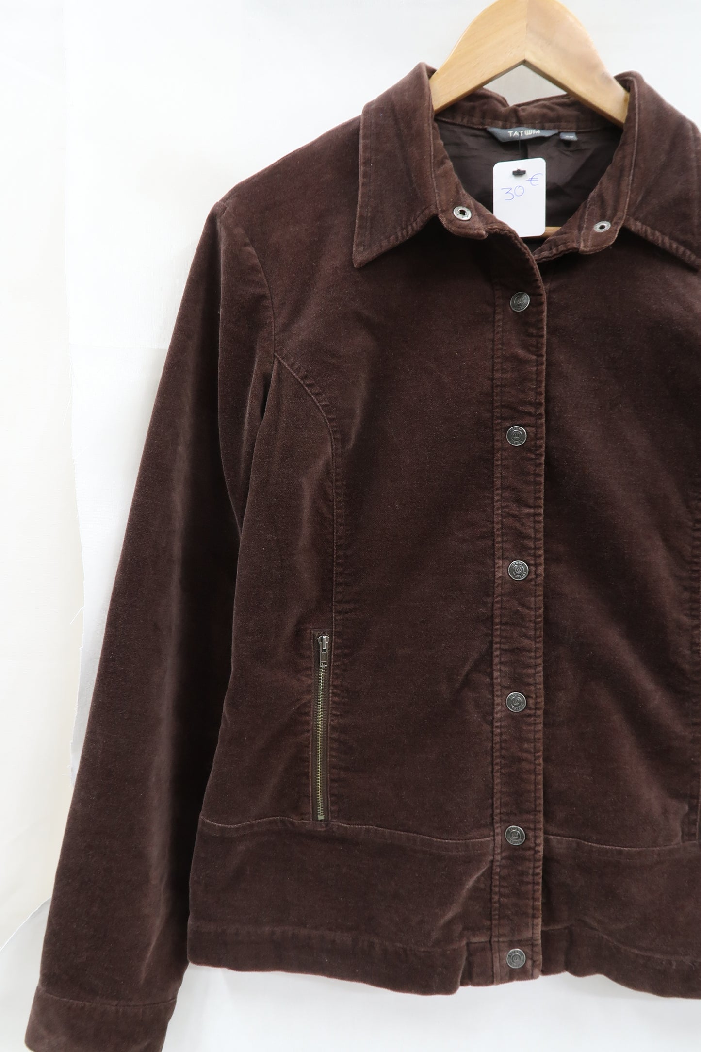 Veste marron en velour - Tatuum - M