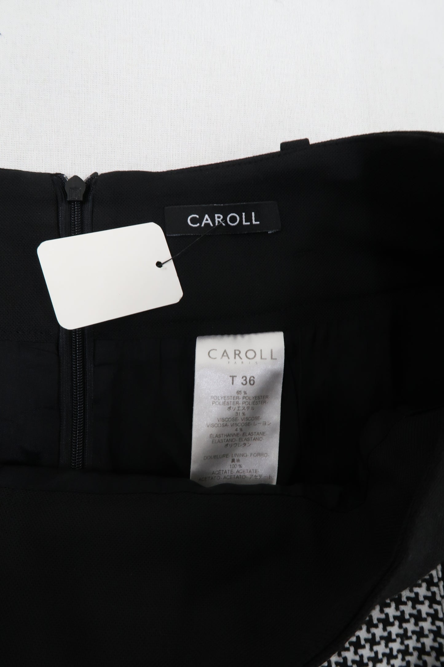 Jupe noir & blanche - Caroll - S