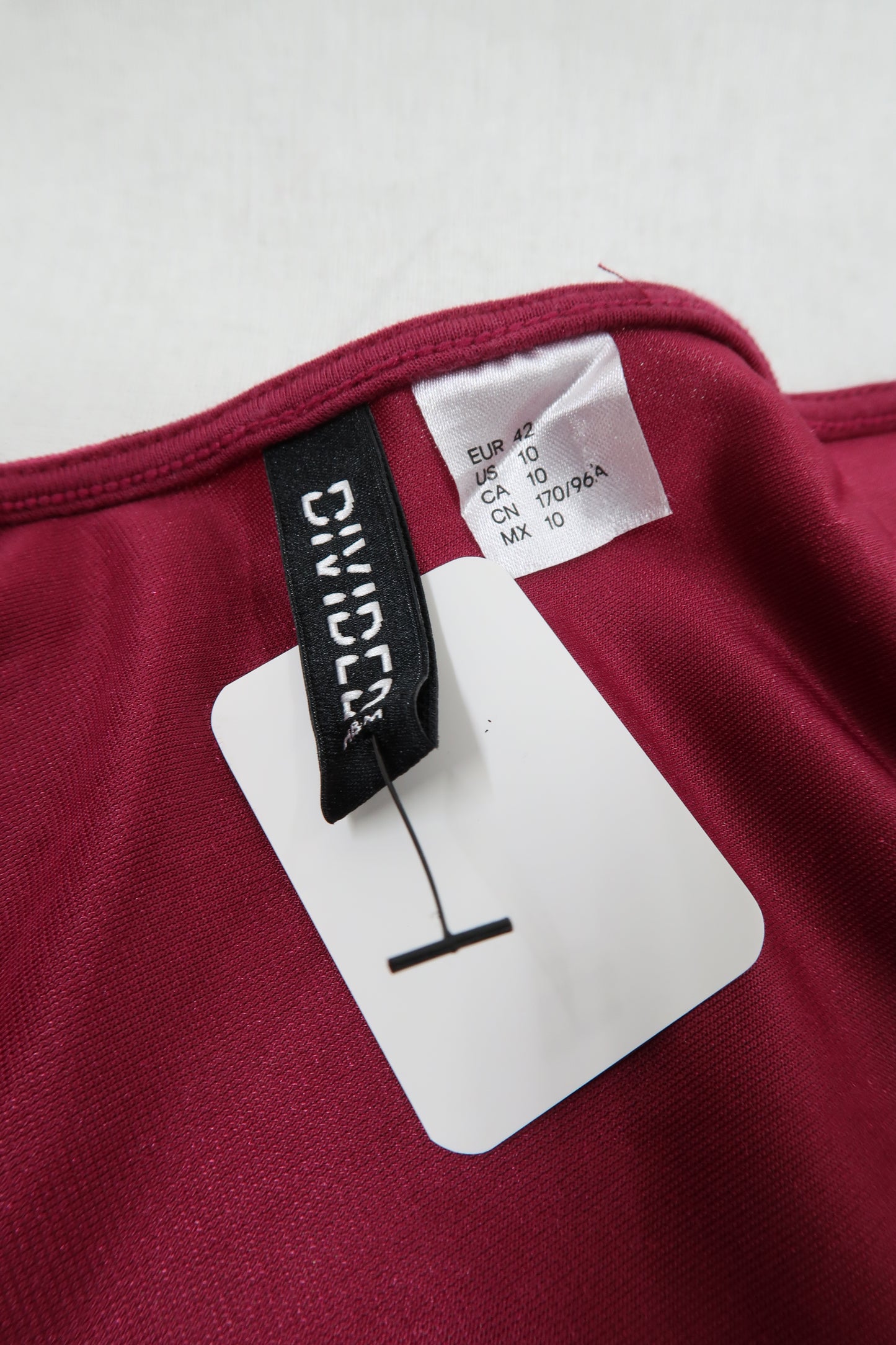 Robe en velour rose fushia - H&M - L
