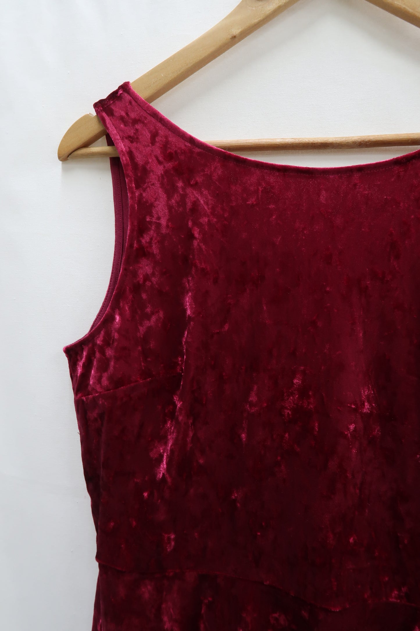 Robe en velour rose fushia - H&M - L