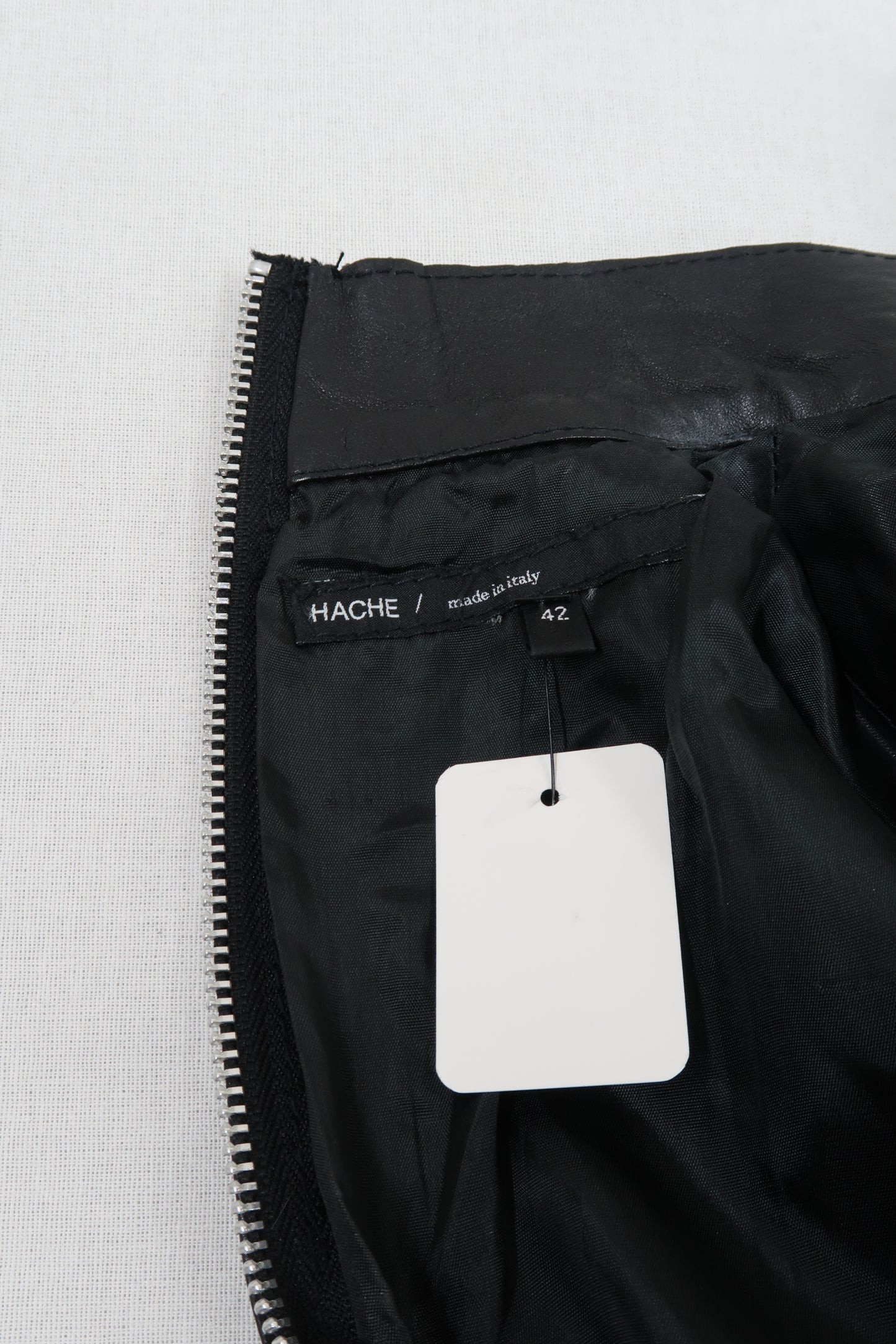 Haut sans manches noir en cuir - Hache - M