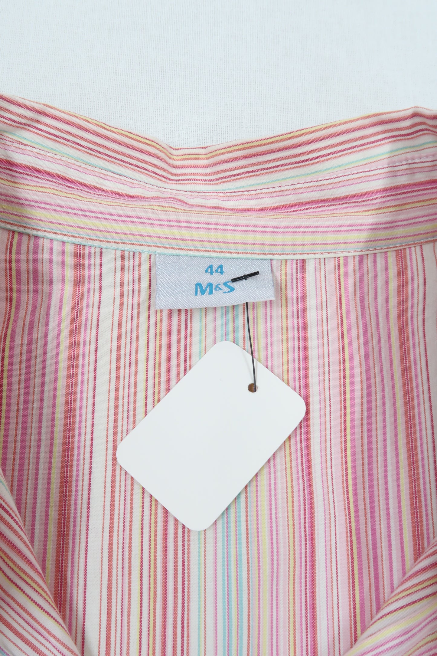 Chemise à manches courtes rayée - M&S - L