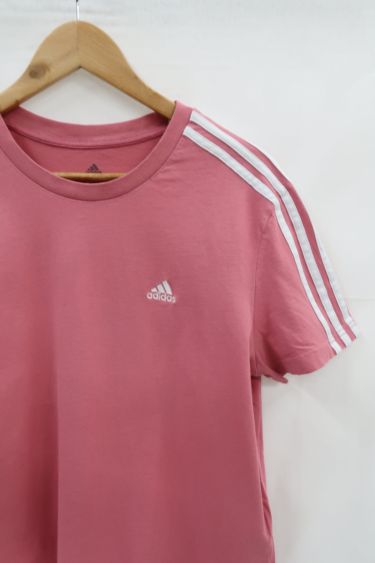 T-shirt rose & blanc - Adidas - L