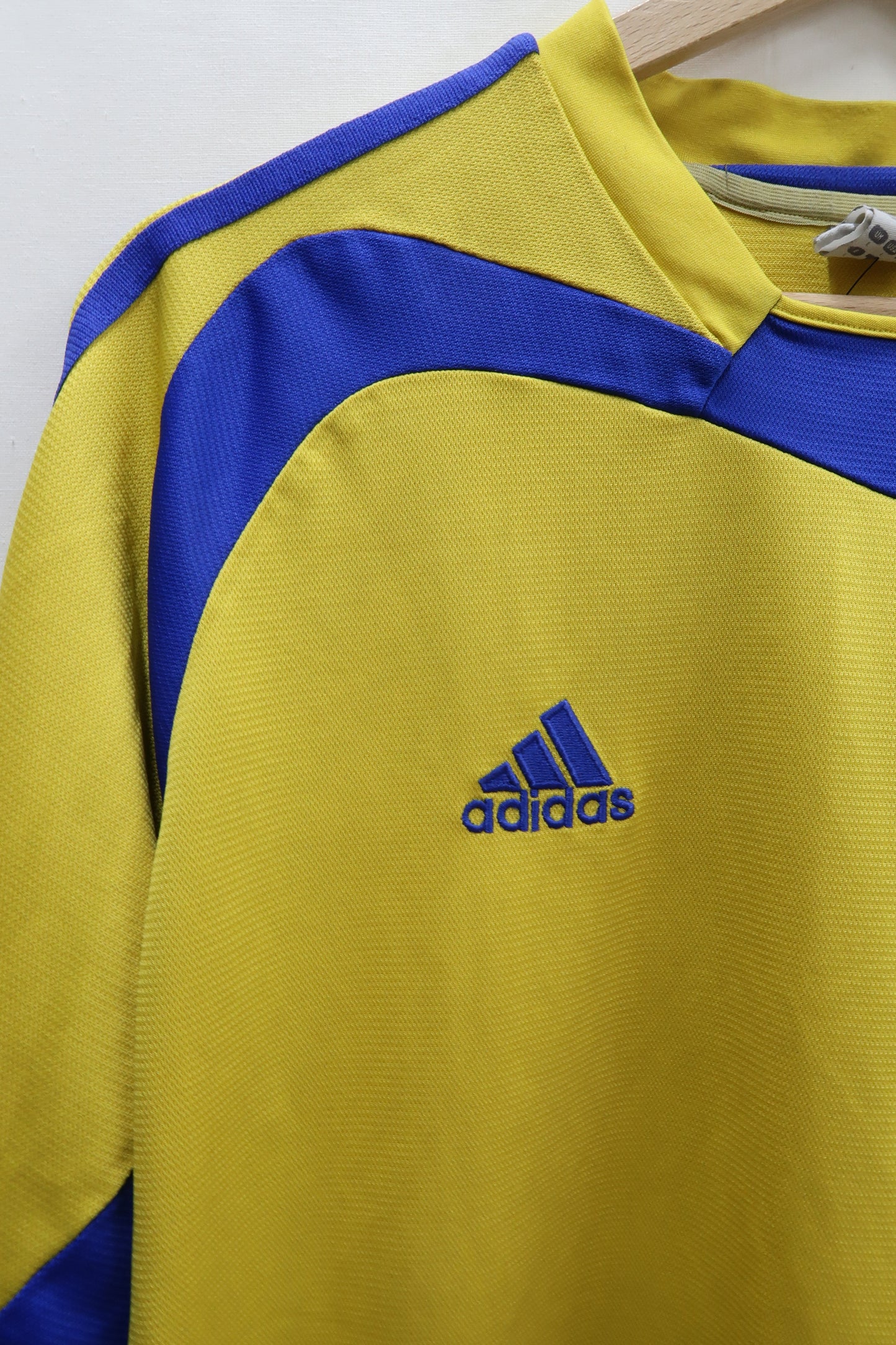 Maillot à manches longues bleu et jaune - Adidas - L