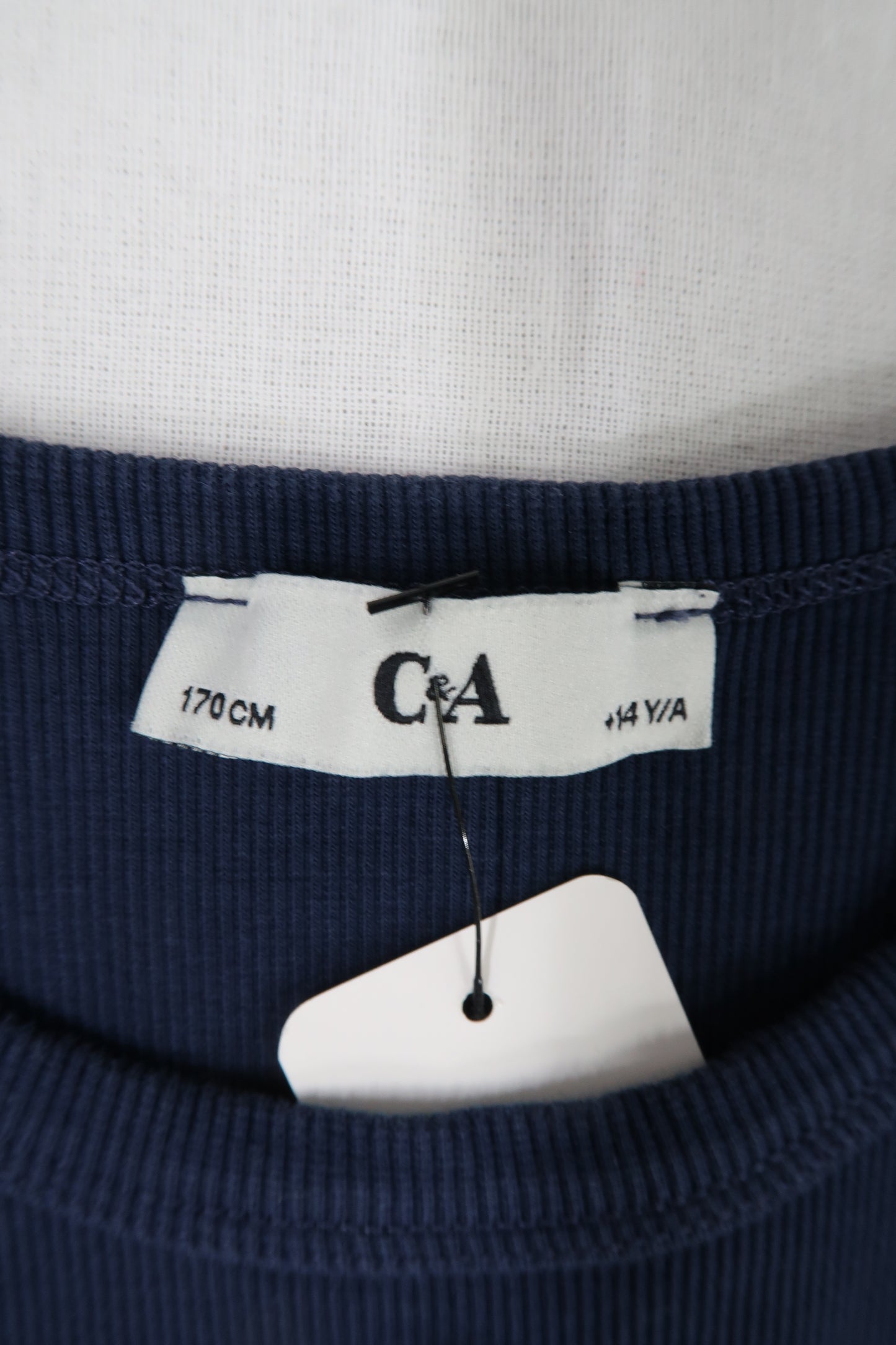 T-shirt crop top bleu marine - C&A - XS