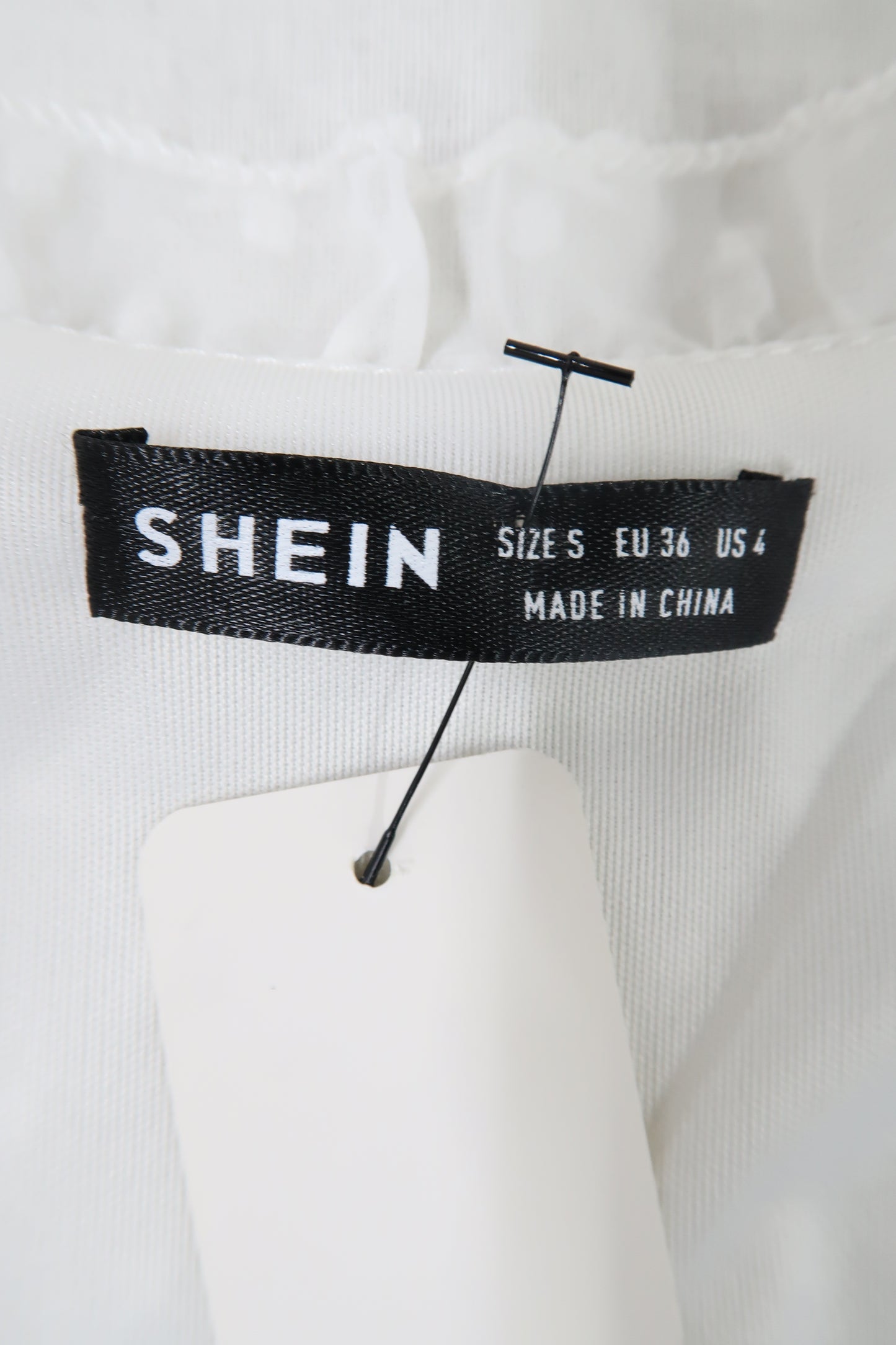 Chemisier blanc à pois texturée - Shein - S