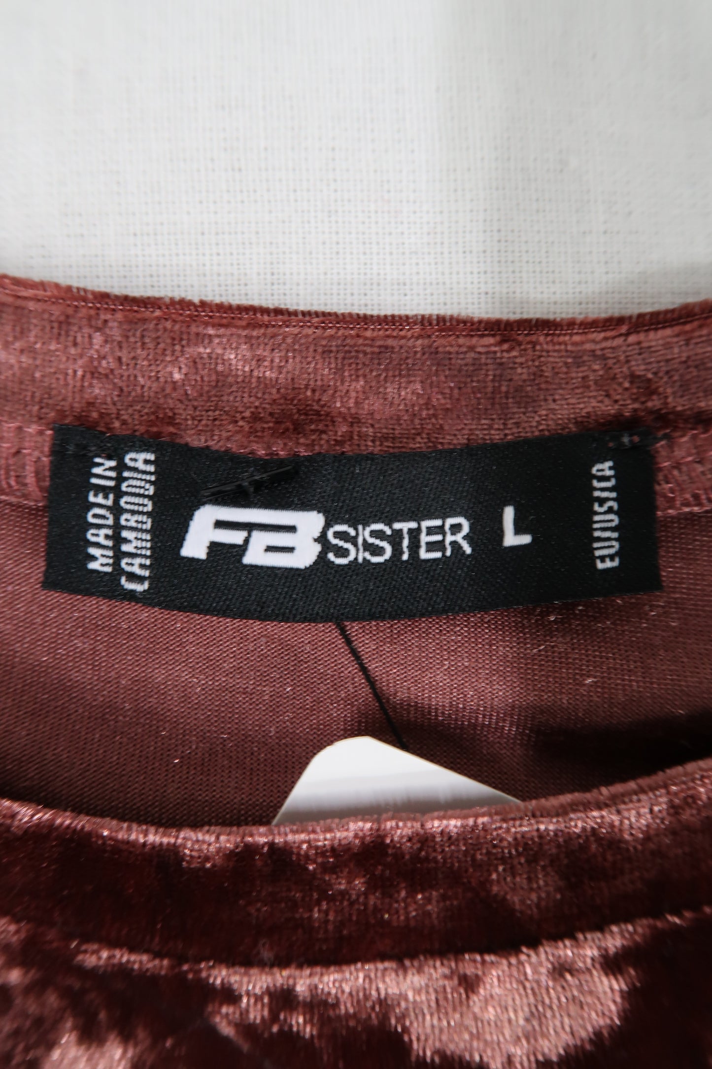 T-shirt en velour rose - FB sister - M/L