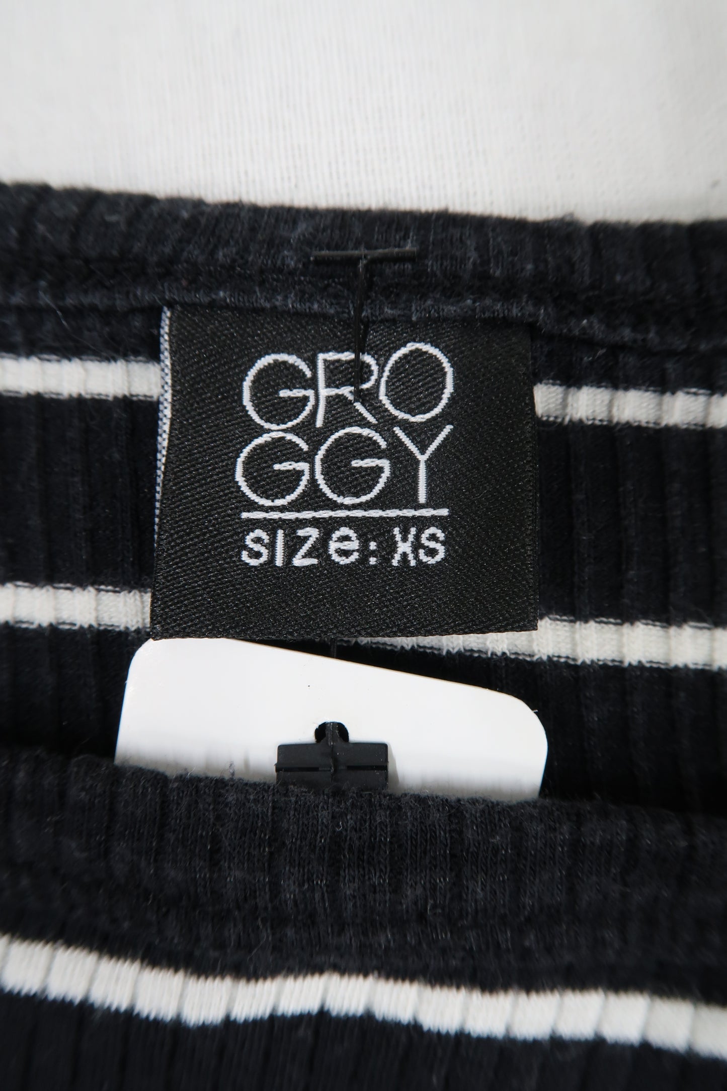T-shirt à rayures noir & blanc - Groggy - XS