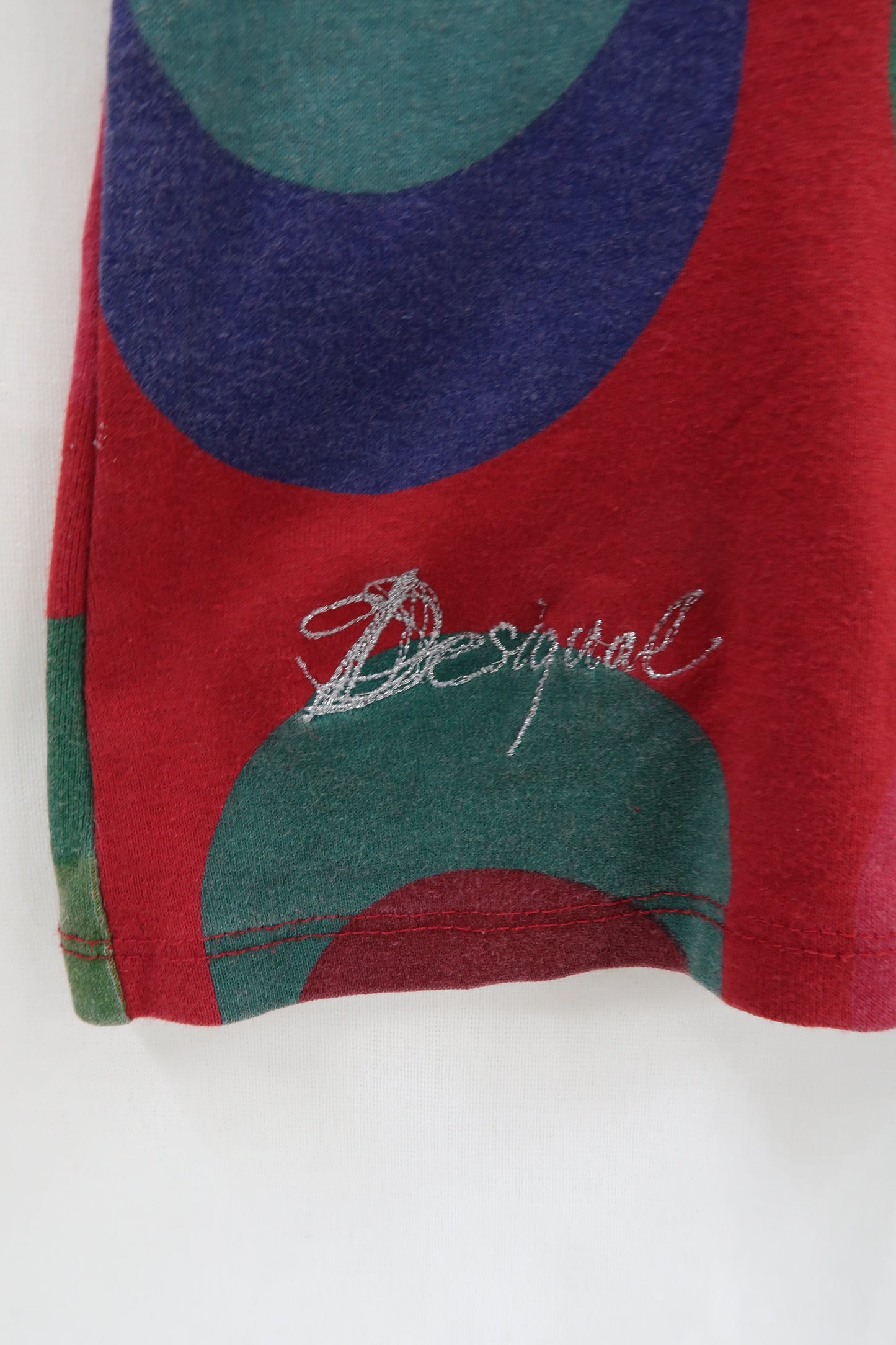 T-shirt rouge à motifs Y2K - Desigual - XS