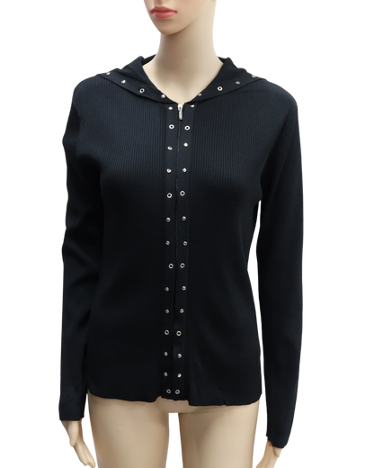 Gilet strié noir - Un Deux Trois - M/L