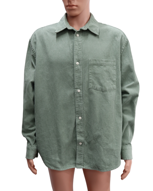 Chemise à manches longues striée - H&M - L
